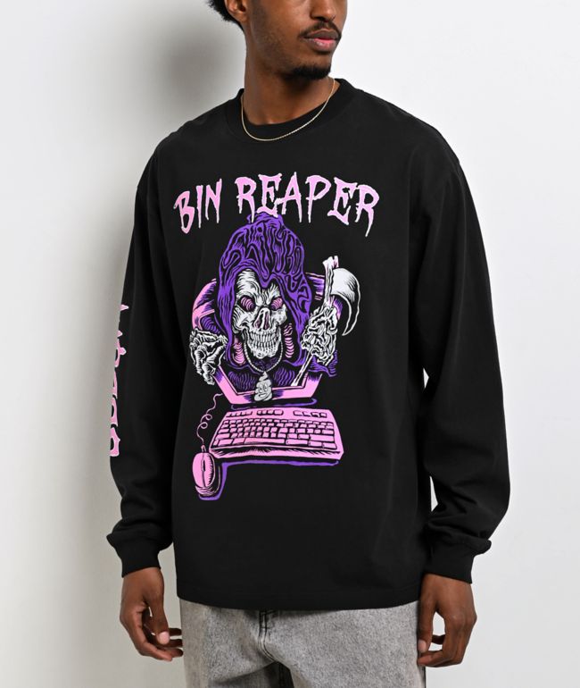 ShittyBoyz Dog Shit Militia BabyTron Bin Reaper Black Long Sleeve T-Shirt - ShittyBoyz Dog Shit Militia