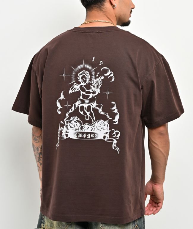 Empyre Rose Cherub Brown T-Shirt - Empyre