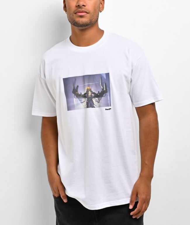 HUF x ALIEN Powerloader White T-Shirt - HUF