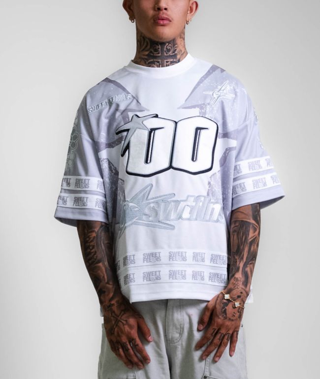 Sweet Felons White Football Jersey - Sweet Felons