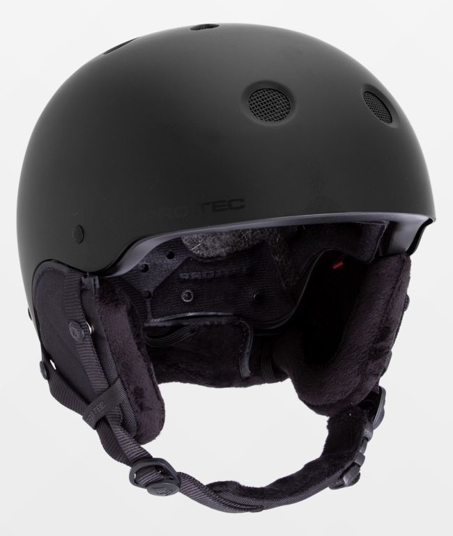 Pro-Tec Classic Certified w/ Fit Dial Stealth Black Snowboard Helmet - Pro-Tec