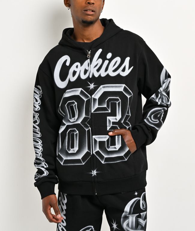 Cookies Draft Day Black Heavyweight Zip Hoodie - Cookies Clothing