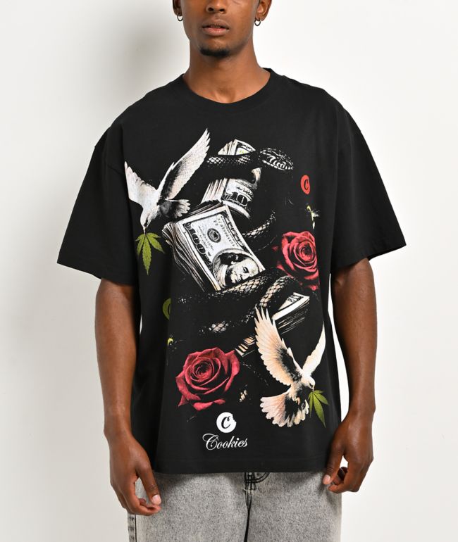 Cookies Doves Premium Black T-Shirt - Cookies Clothing