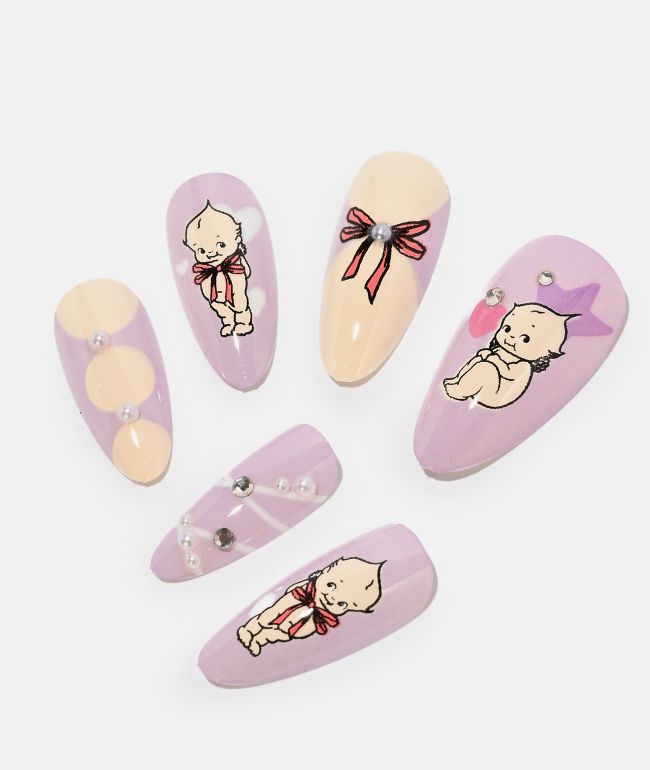 Never Have I Ever Kewpie x ONCH Purple Star Press-On Nails - Never Have I Ever