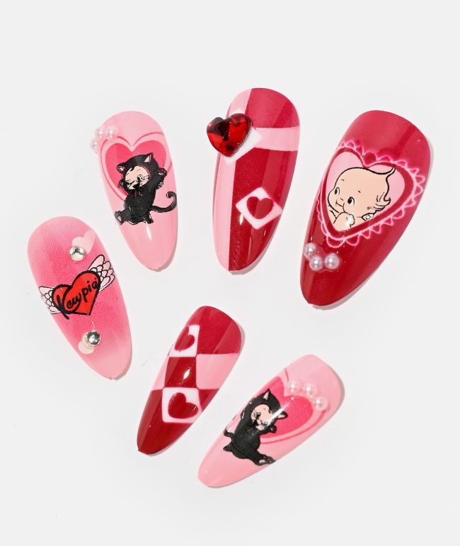 Never Have I Ever Kewpie x ONCH Cat Press-On Nails - Never Have I Ever