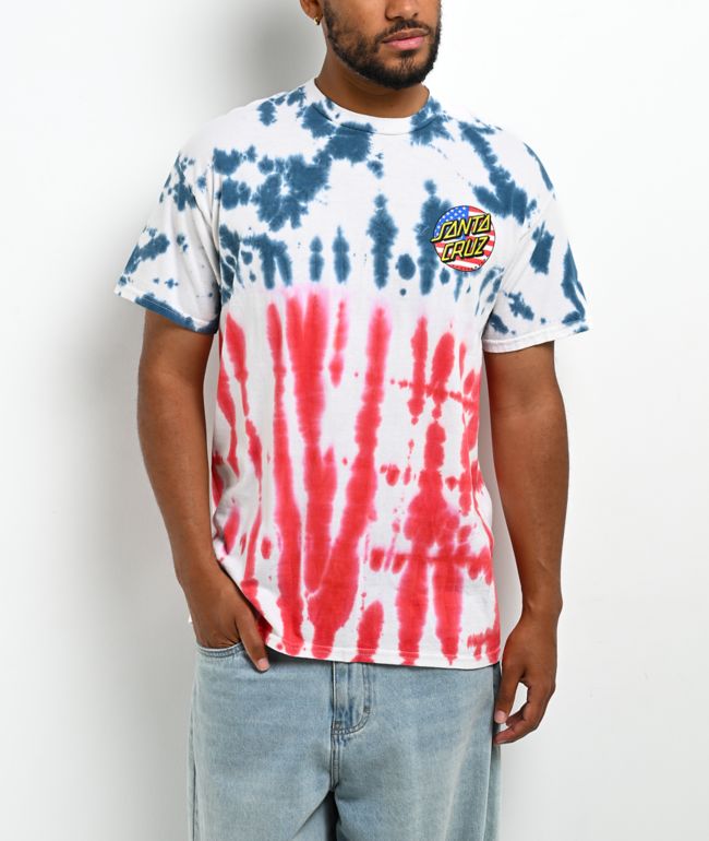 Santa Cruz July 4th Tie Dye T-Shirt - Santa Cruz Skate