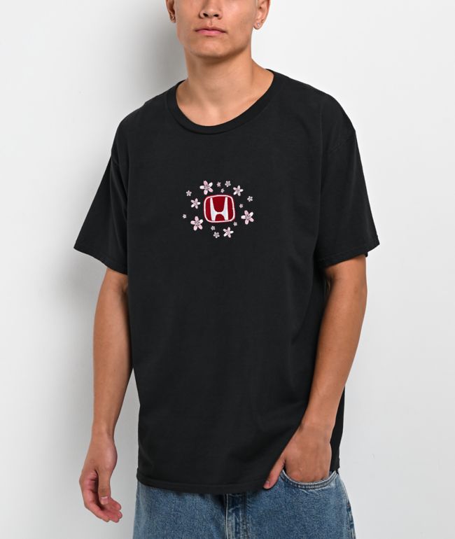 Honda Sakura Logo Charcoal T-Shirt - Honda