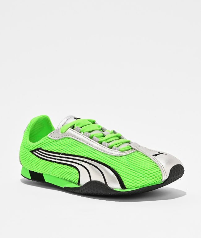 PUMA Women's H-Street OG Fizzy Green & Silver Shoes - Puma