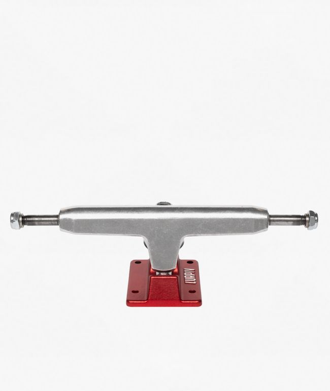 Lurpiv 3 Hollow 145mm Polished & Red Skateboard Truck - Lurpiv Truck Company
