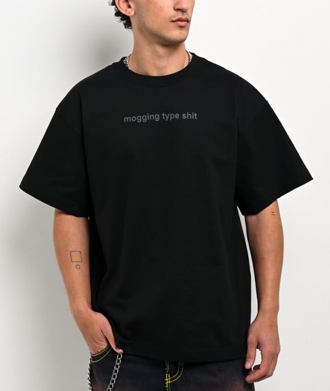 A.LAB Mogging Type Shit Black T-Shirt - A.LAB
