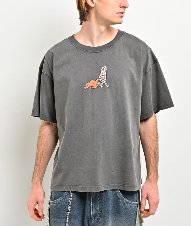 A.LAB Monkey Walk Grey Wash T-Shirt | Zumiez