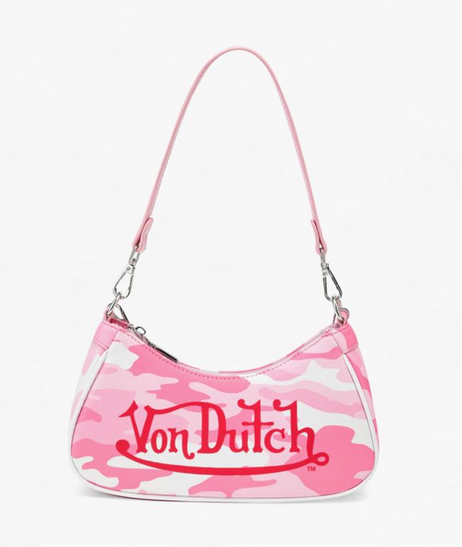 Von Dutch Pink Camo Shoulder Bag - Von Dutch