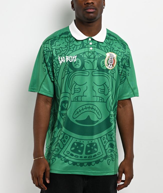 $AD BOYZ by Junior H V2 Green Short Sleeve Soccer Jersey - SAD BOYZ
