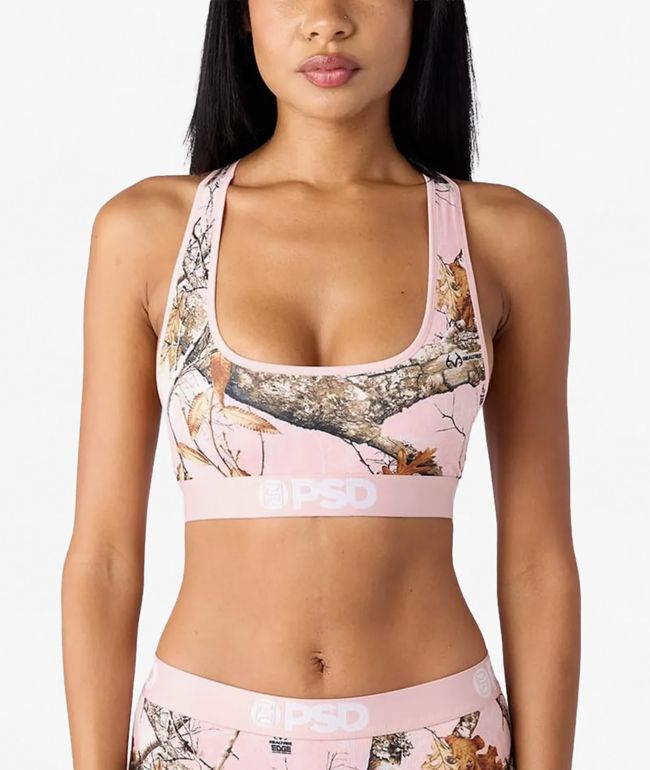 PSD x Realtree Pink Camo Sports Bra - PSD Underwear
