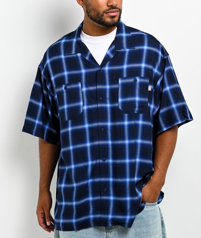 Pro Club Navy Plaid Button Up Shirt - Pro Club