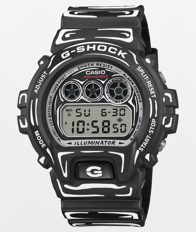 G-Shock x Joshua Vides DDW6900JV-1 Black & White Digital Watch - G-Shock
