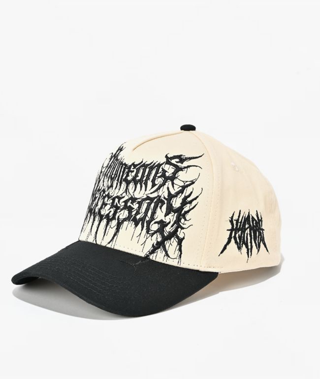Any Means Necessary Roaming Cream & Black Snapback Hat - Any Means Necessary
