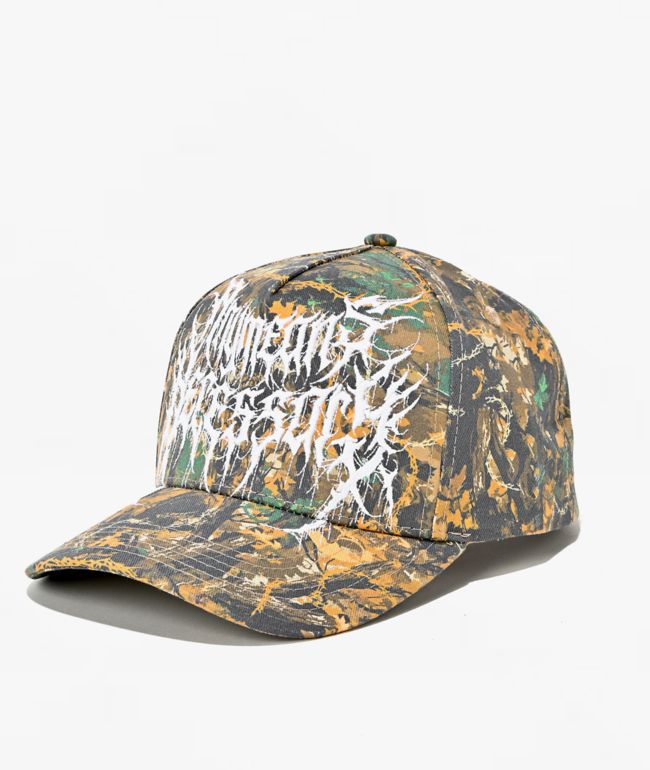 Any Means Necessary Mayhem Camo Snapback Hat - Any Means Necessary