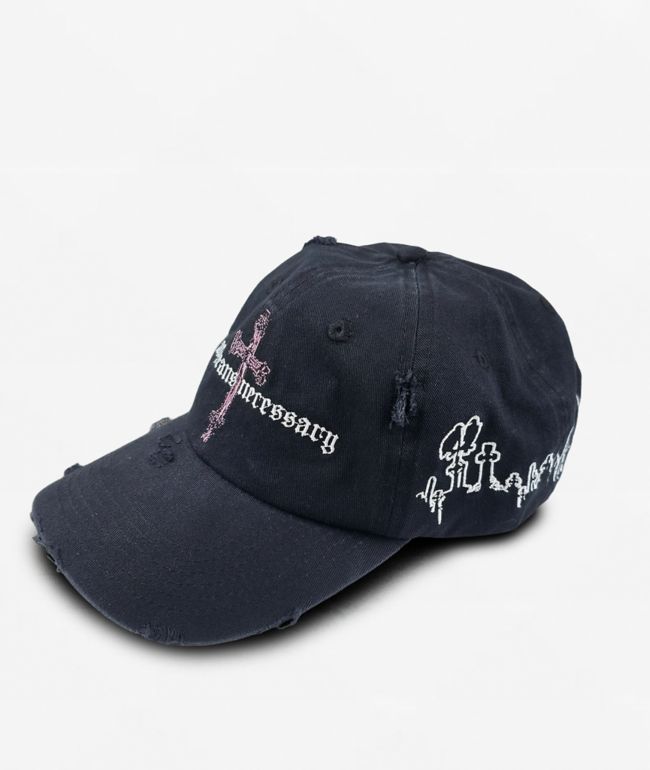 Any Means Necessary Forsaken Black Snapback Hat - Any Means Necessary