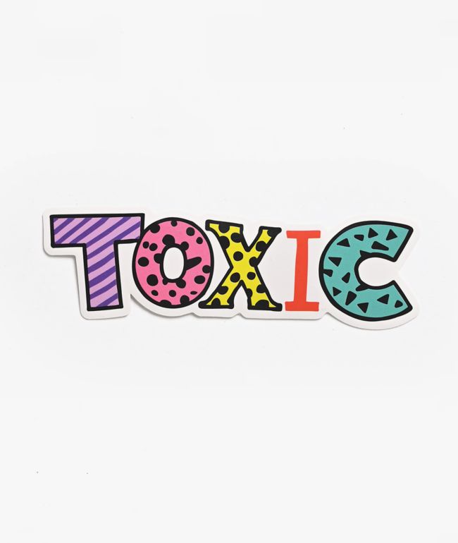 COLORYOURWORLD Toxic Sticker - COLORYOURWORLD