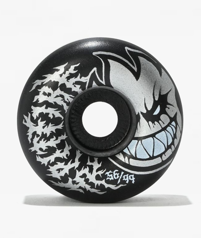 Spitfire Deathmask II Bighead Formula Four Radial Full 56mm 99a Black Skateboard Wheels - Spitfire