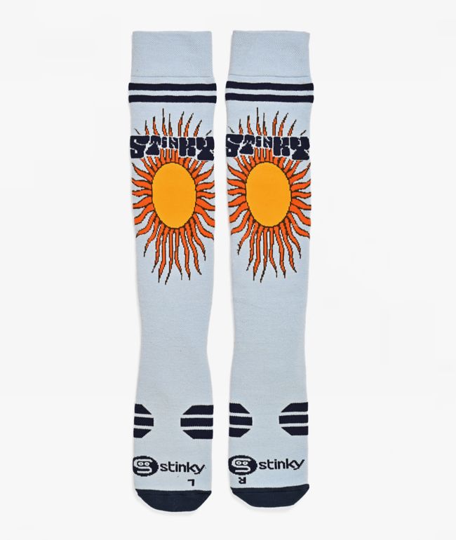Stinky Socks Soul Shine Grey Snowboard Socks - Stinky Socks
