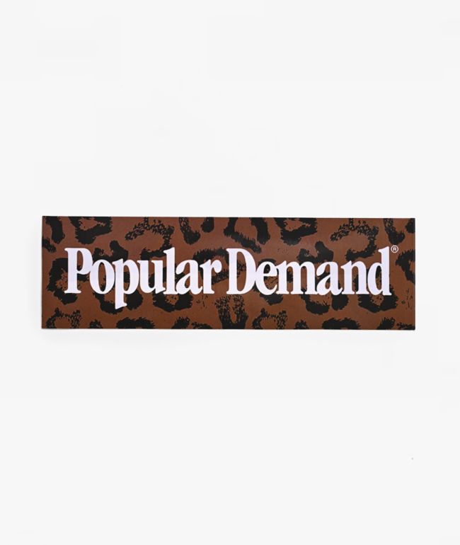 Popular Demand Leopard Bumper Sticker - Popular Demand