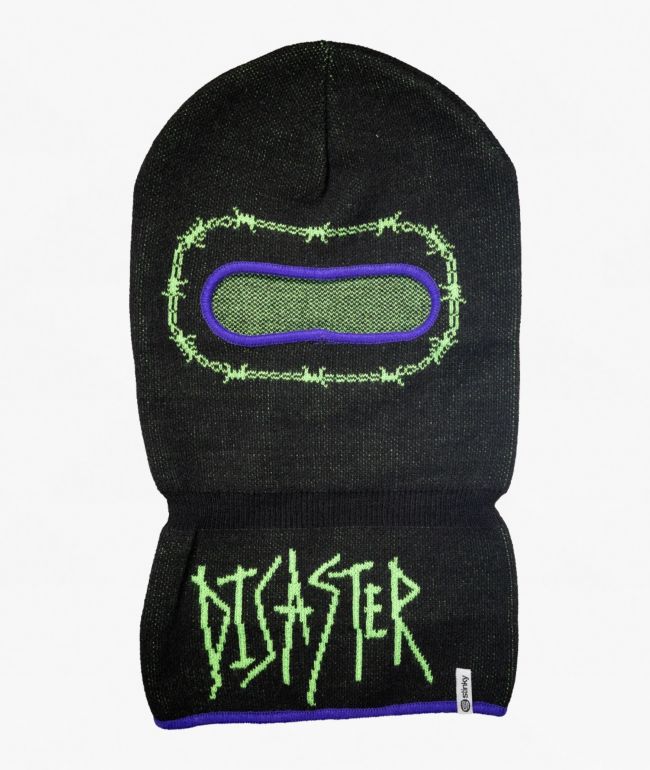 Stinky Socks x Disaster Arts Barbed Black Balaclava - Stinky Socks