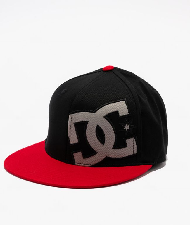 DC Offset Black & Red Flexfit Hat - DC