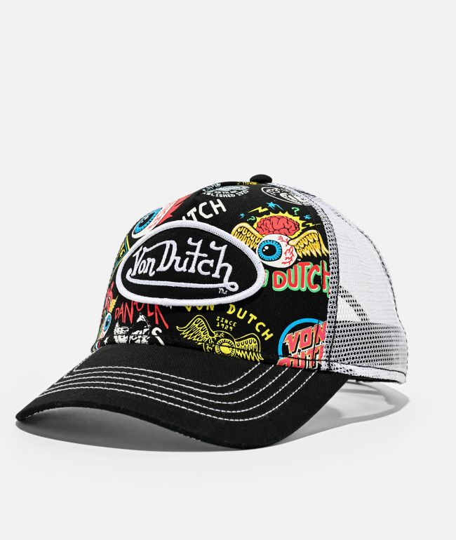 Von Dutch Multi Black Trucker Hat - Von Dutch