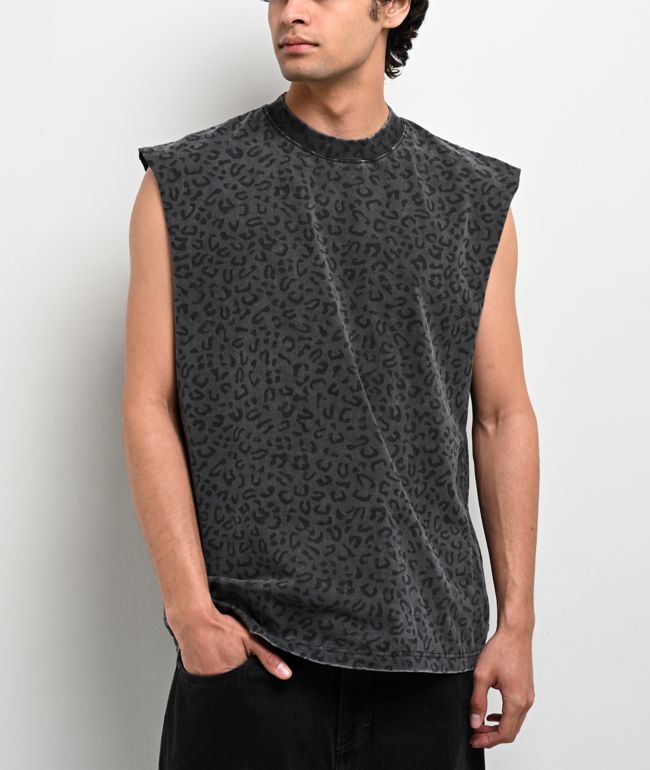 Ninth Hall Dog Tags Black Wash Tank Top | Zumiez
