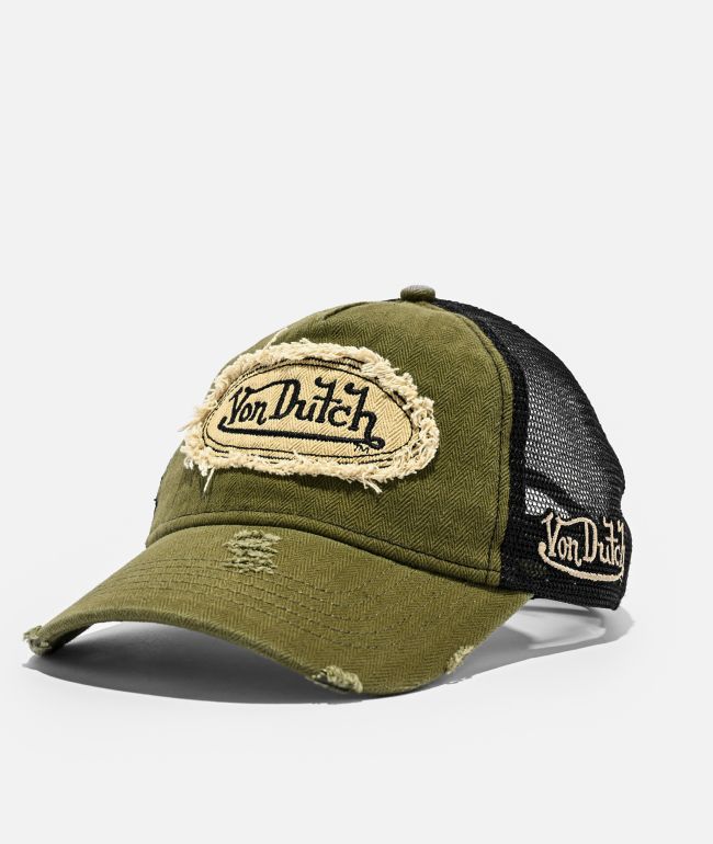 Von Dutch Vintage Green Trucker Hat - Von Dutch