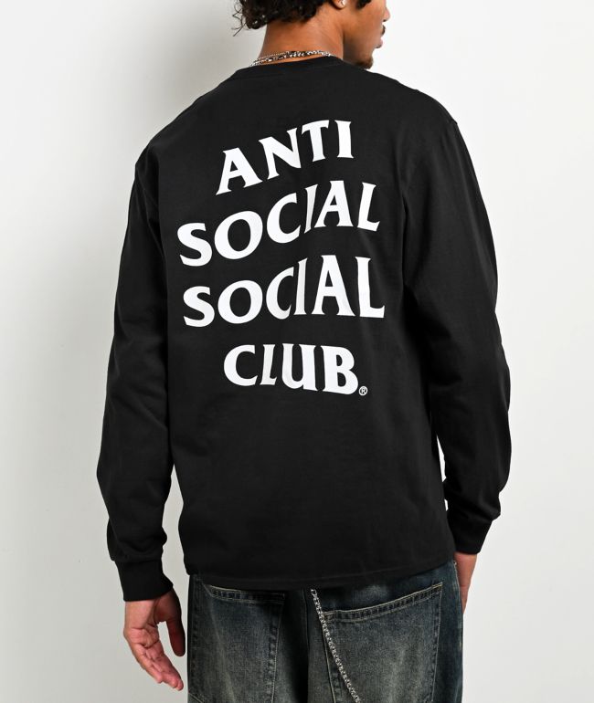Anti Social Social Club Mind Games Black Long Sleeve T-Shirt - Anti Social Social Club