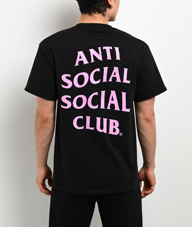 Anti Social Social Club Mind Games Black & Pink T-Shirt - Anti Social Social Club