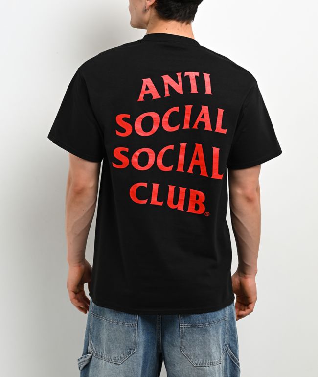 Anti Social Social Club Mind Games Black & Red T-Shirt - Anti Social Social Club