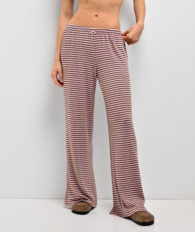 Happy Camp3r Liz Milk & Mocha Stripe Lounge Pants - Happy Camp3r