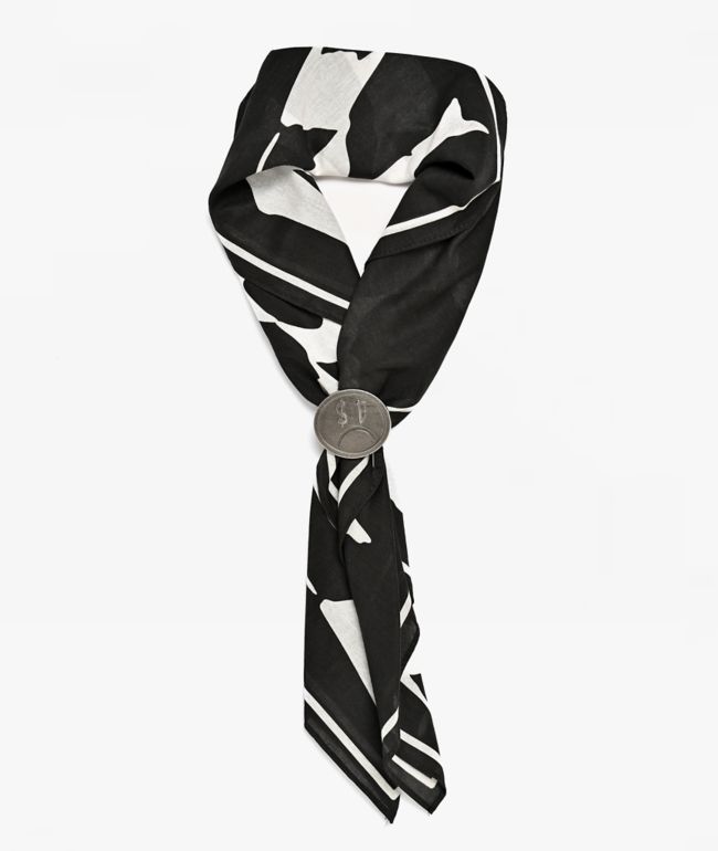 $AD BOYZ by Junior H Black Bandana Tie - SAD BOYZ