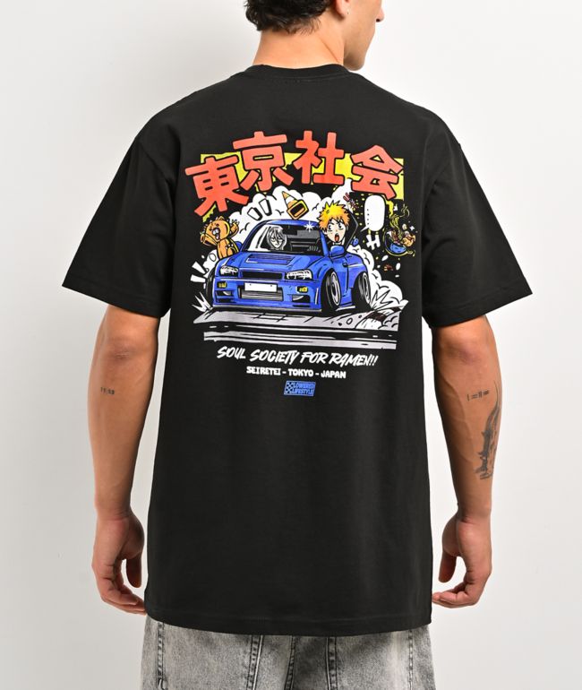 Lowered Lifestyle Ramen Sky Black T-Shirt - Lowered Lifestyle
