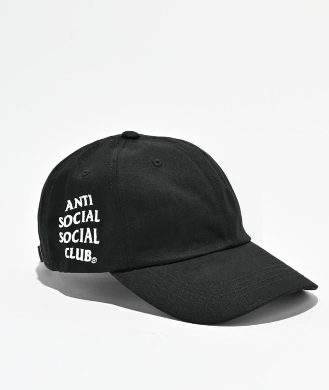 AntiSocialSocialClub Mind Games Black Strapback Hat - Anti Social Social Club