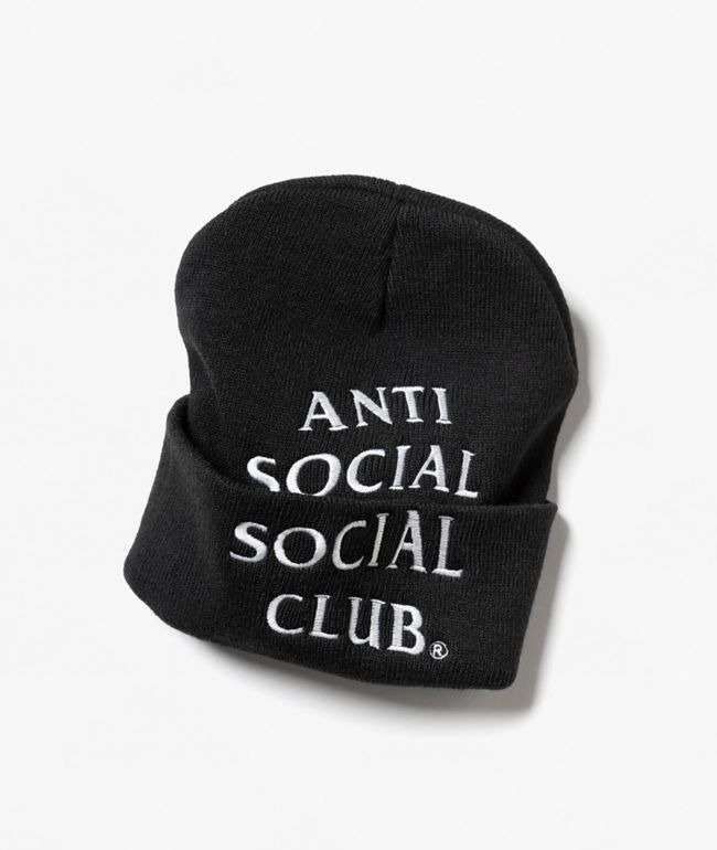 Anti Social Social Club Classic Mind Games Black Beanie - Anti Social Social Club
