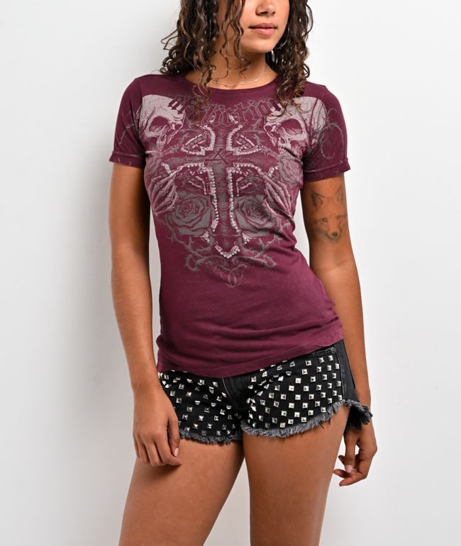 Affliction Poison Epilogue Red T-Shirt - Affliction