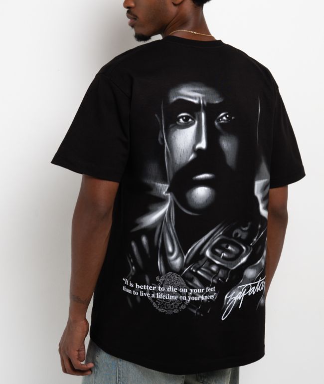 DGA Aztlan Zapata Airbrush Black T-Shirt - DGA