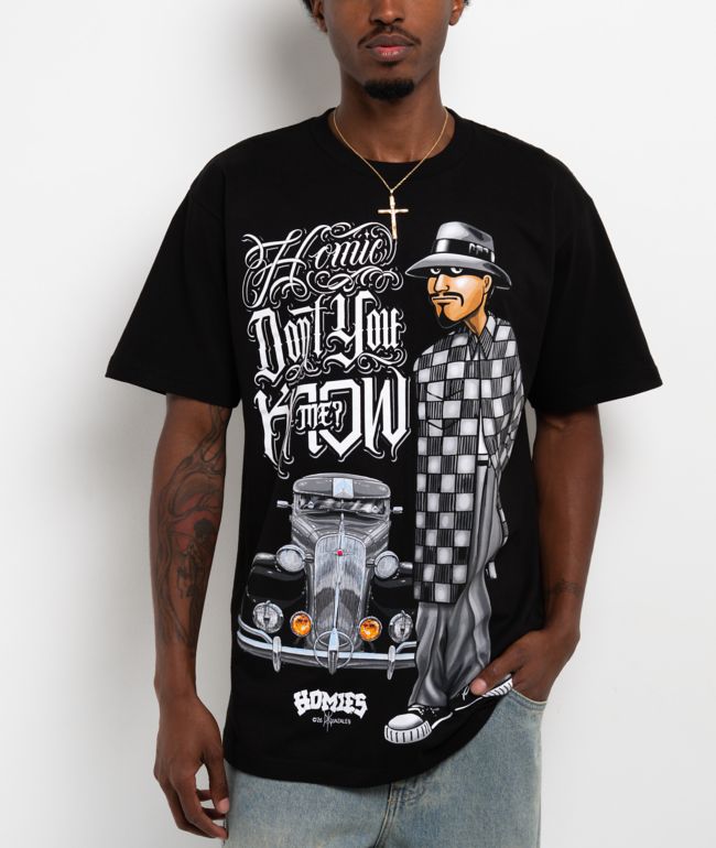 DGA Homies Don't You Know Me Black T-Shirt - DGA