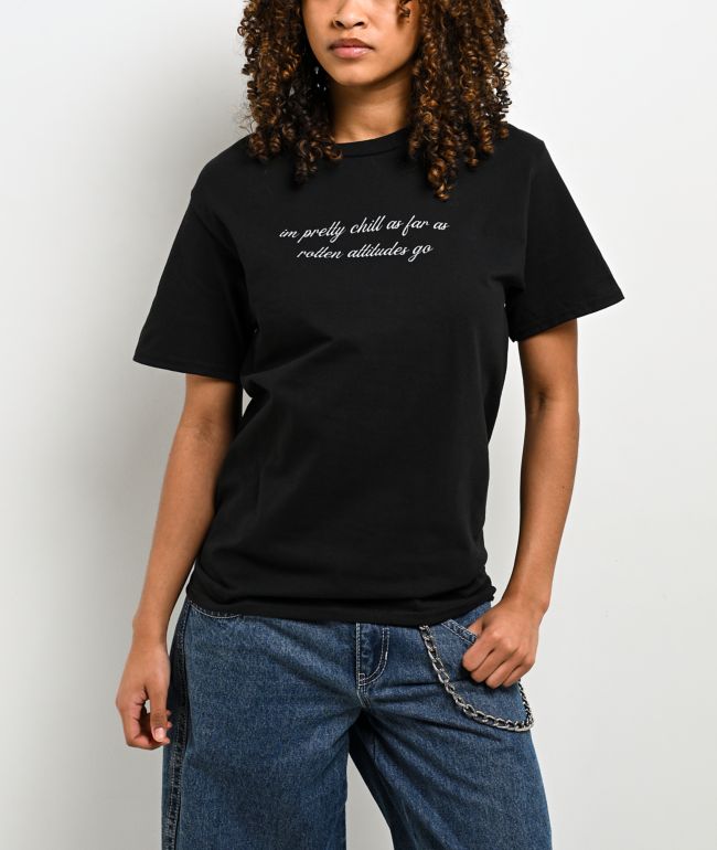 A.LAB Chill Rotten Attitude Black T-Shirt - A.LAB
