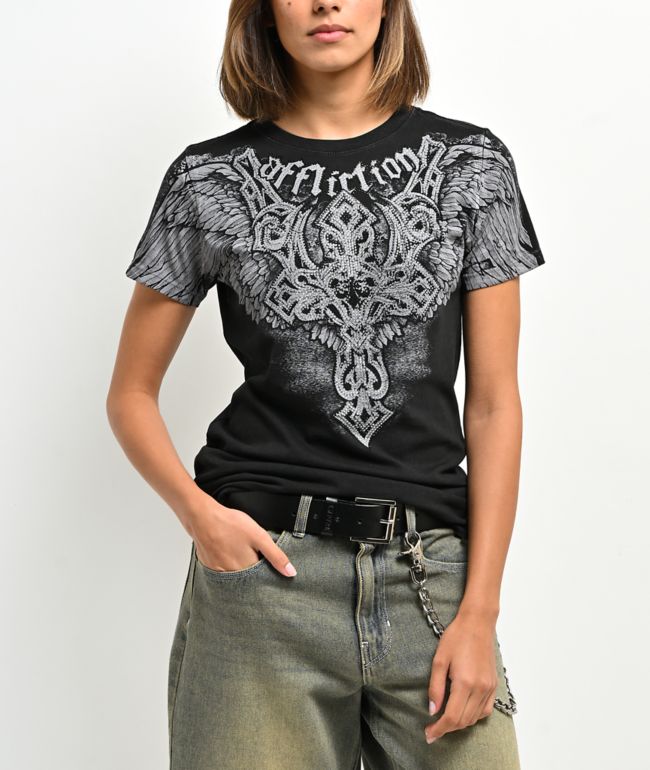 Affliction Eternal Throne Black T-Shirt - Affliction