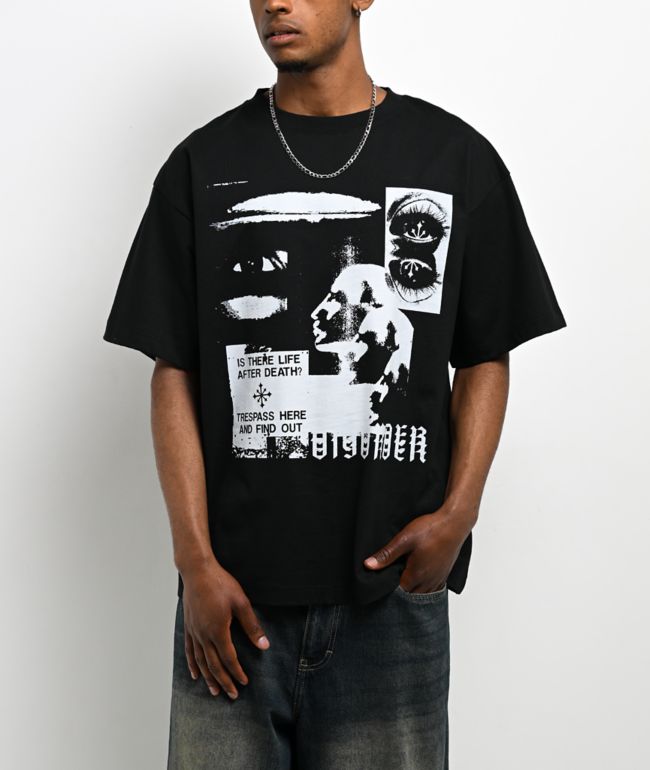Disorder Trespass Black T-Shirt - Disorder Skateboards
