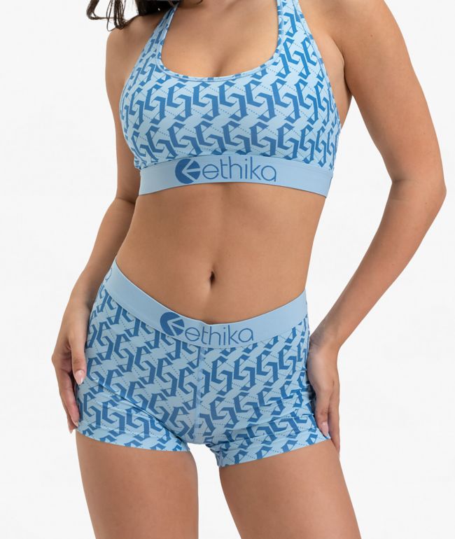 Ethika Eternal Monogram Blue Boyshort Underwear - Ethika