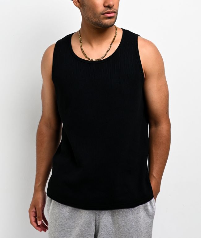 Pro Club Black Heavyweight Thermal Tank Top - Pro Club