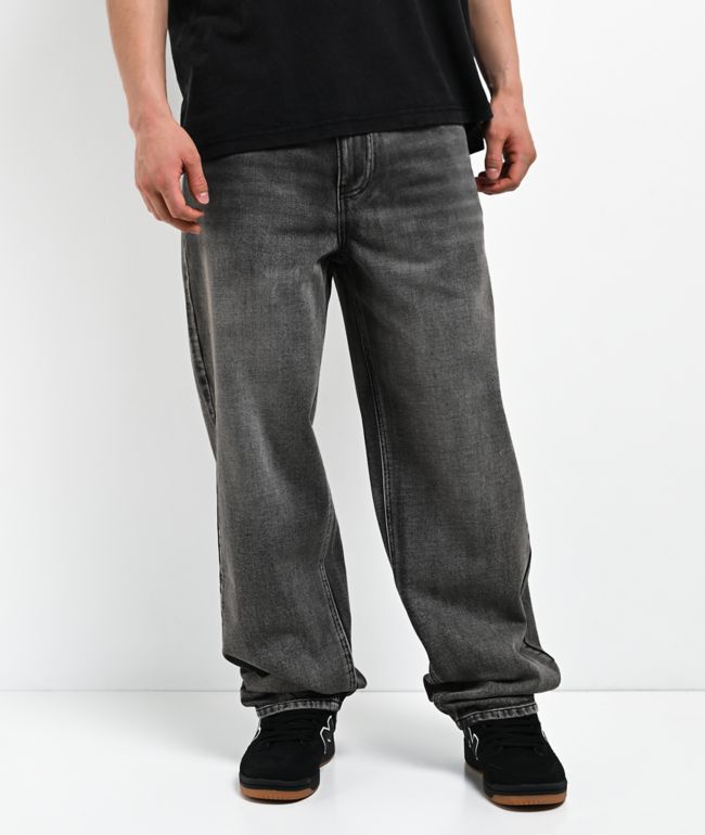 Empyre Infect Grey Wash Loose Skate Jeans - Empyre