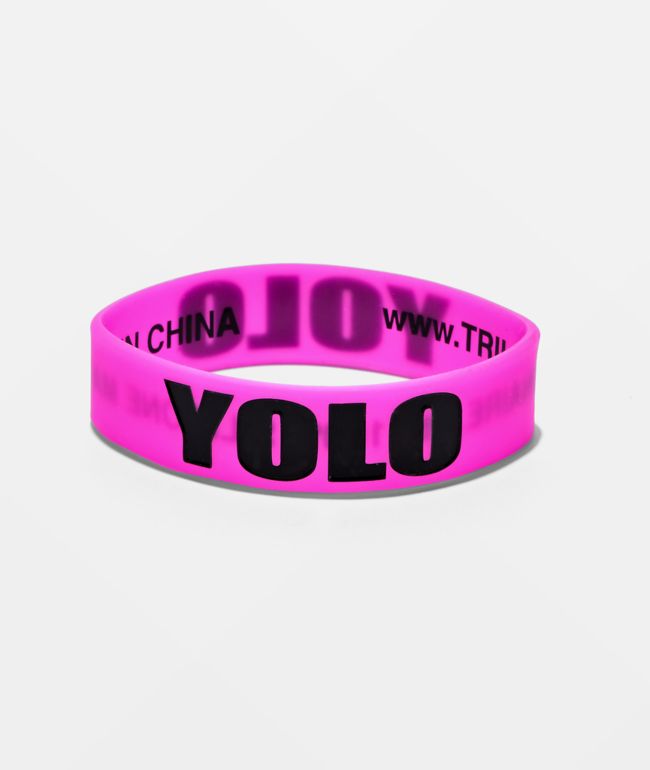 Trillionare YOLO Pink & Black Bracelet - 